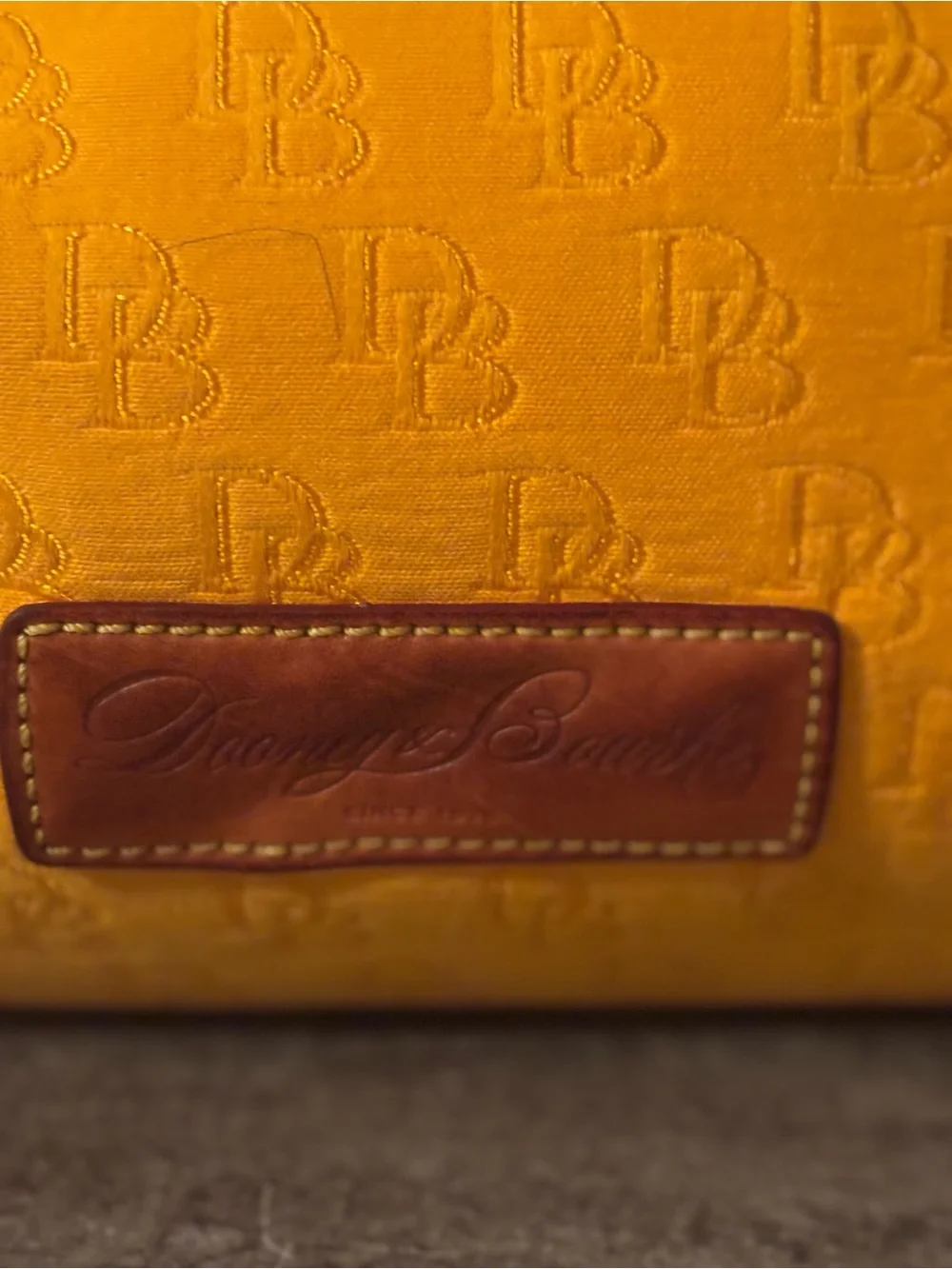 DOONEY & BOURKE MONOGRAM CANVAS KRISTEN TOTE